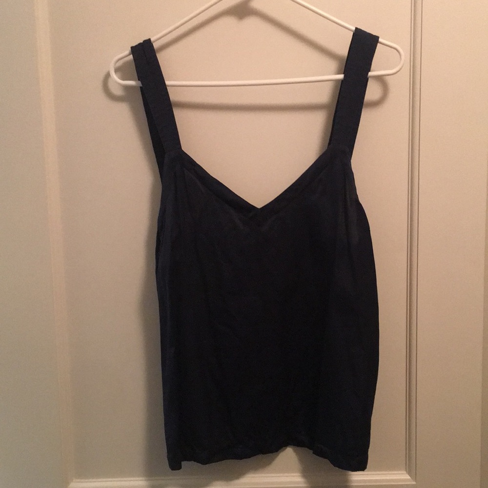 Navy blue tank top from Anthropologie Size M.